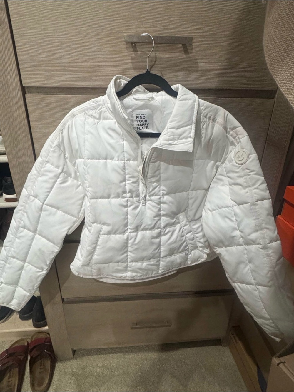 Gilly Hicks hollister pullover jacket size small white womens